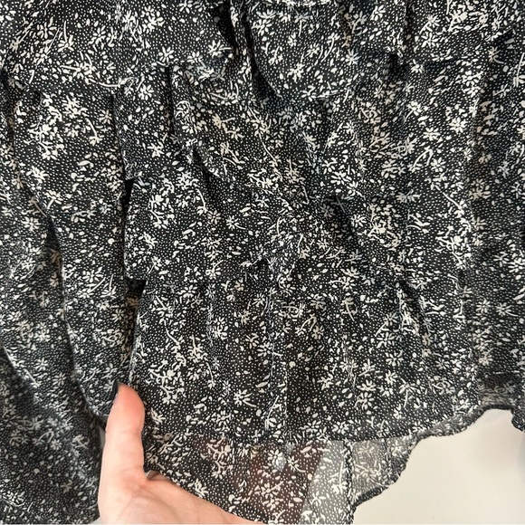 Astr The Label | Fairfield Long Sleeve Square Neck Floral Top Black Size XL - Picture 5 of 7